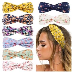 Floral Twist Stretch Fabric Headband 
NWOT Random Pick